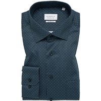 Eterna Bügelfreies Baumwollhemd mit Punkt-Muster, Comfort Fit in 42 von Eterna