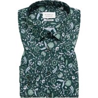 Eterna Bügelfreies Baumwollhemd mit floralem Print, Modern Fit in 45S von Eterna