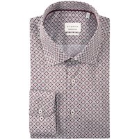 Eterna Bügelfreies Hemd mit geometrischem Muster, Modern Fit von Eterna