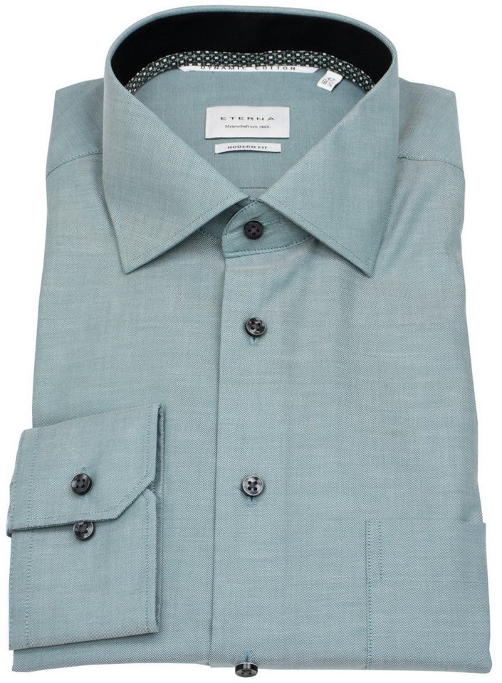 Eterna Businesshemd Modern Fit leicht tailliert bügelfrei Kentkragen von Eterna