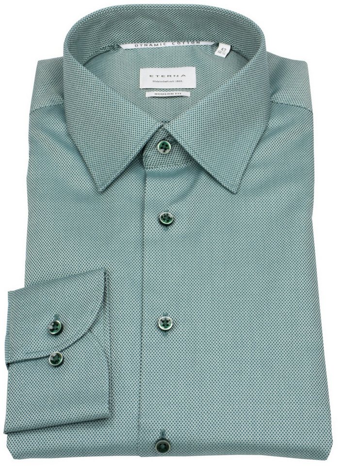 Eterna Businesshemd Modern Fit leicht tailliert bügelfrei Kentkragen von Eterna