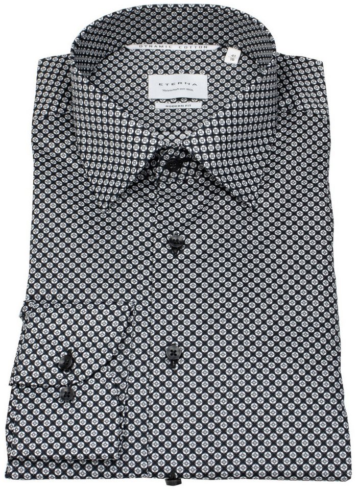 Eterna Businesshemd Modern Fit leicht tailliert bügelfrei Kentkragen von Eterna