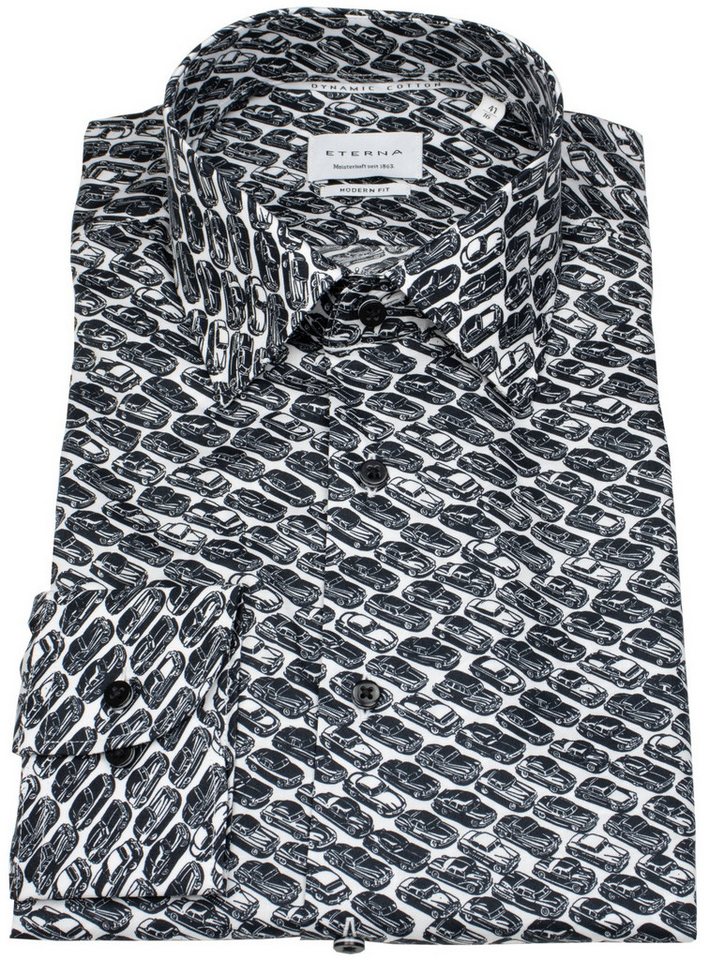 Eterna Businesshemd Modern Fit leicht tailliert bügelfrei Kentkragen von Eterna