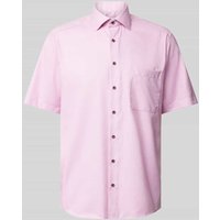 Eterna Comfort Fit Business-Hemd mit Brusttasche in Pink, Größe 44 von Eterna