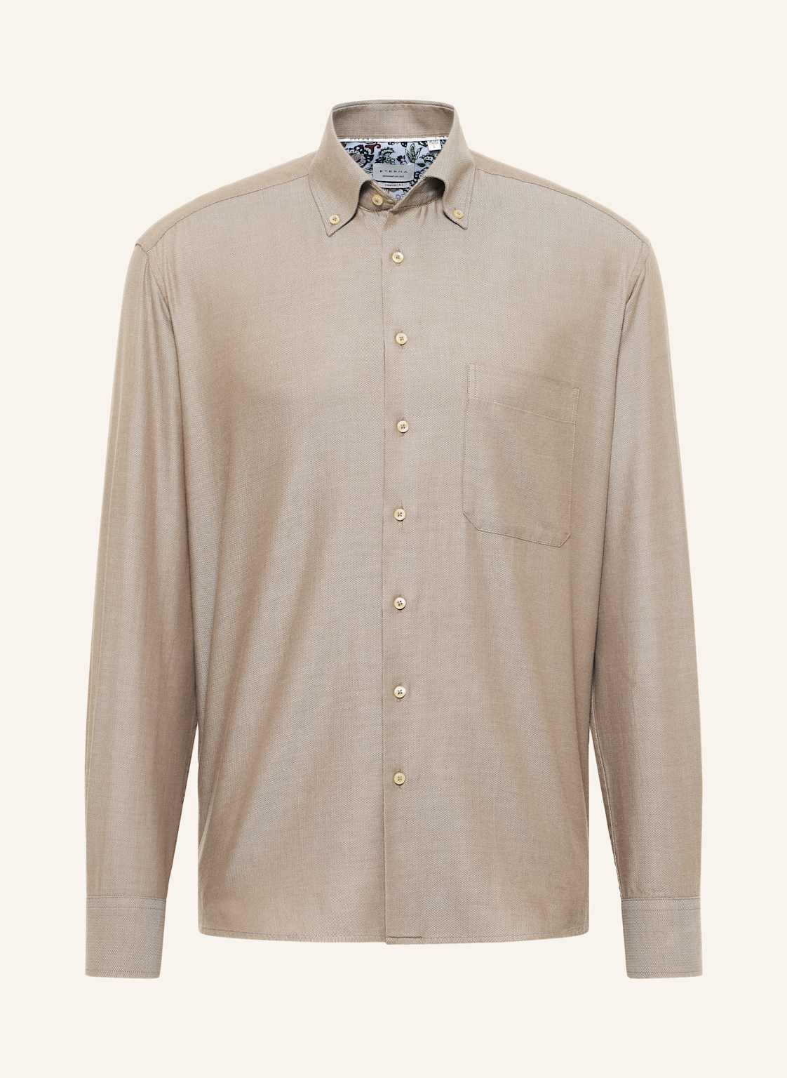 Eterna Hemd Comfort Fit beige von Eterna