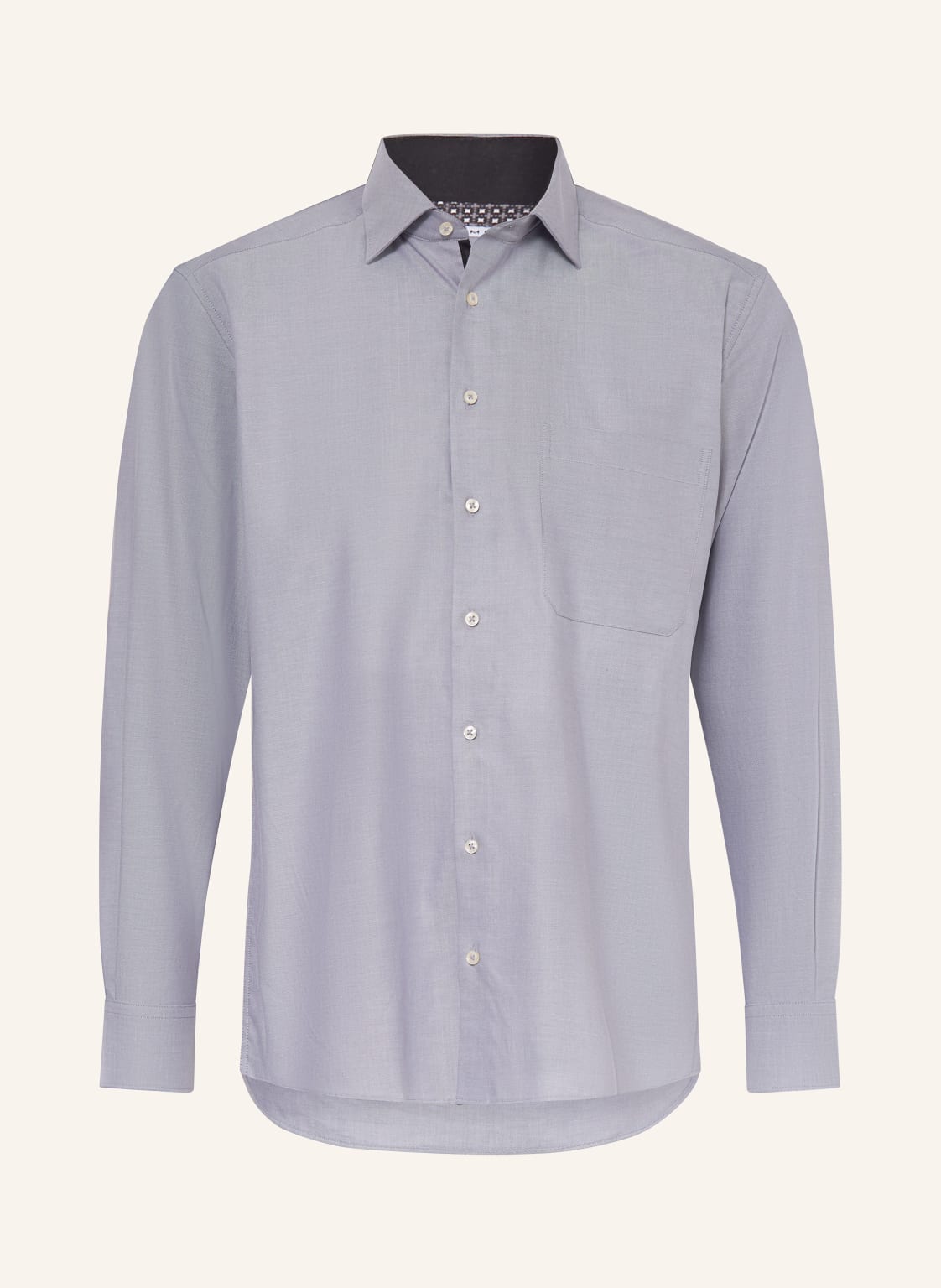 Eterna Hemd Comfort Fit silber von Eterna