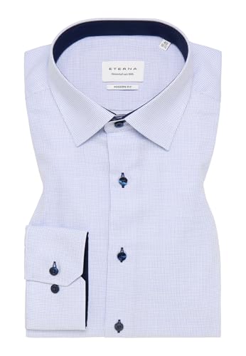 ETERNA Hemd MODERN FIT Cut Business Baumwolle (DE/NL/SE/PL, Kragenweite, 43, Regular, Regular, Hellblau) von ETERNA