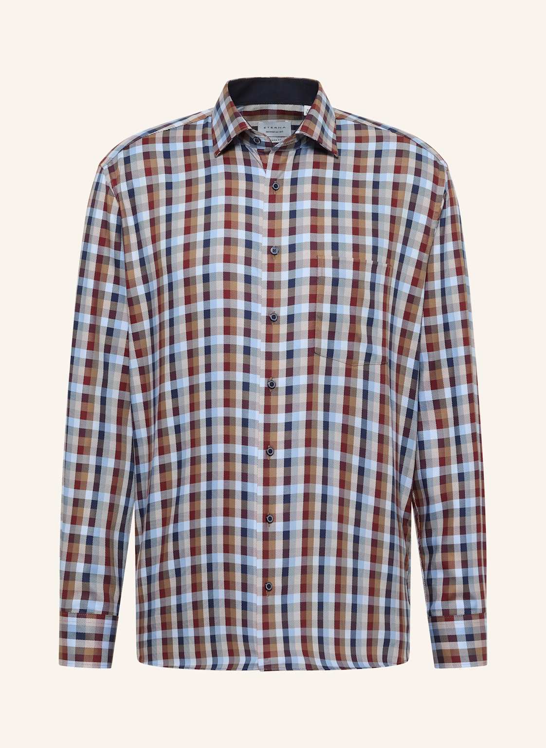 Eterna Hemd Modern Fit blau von Eterna