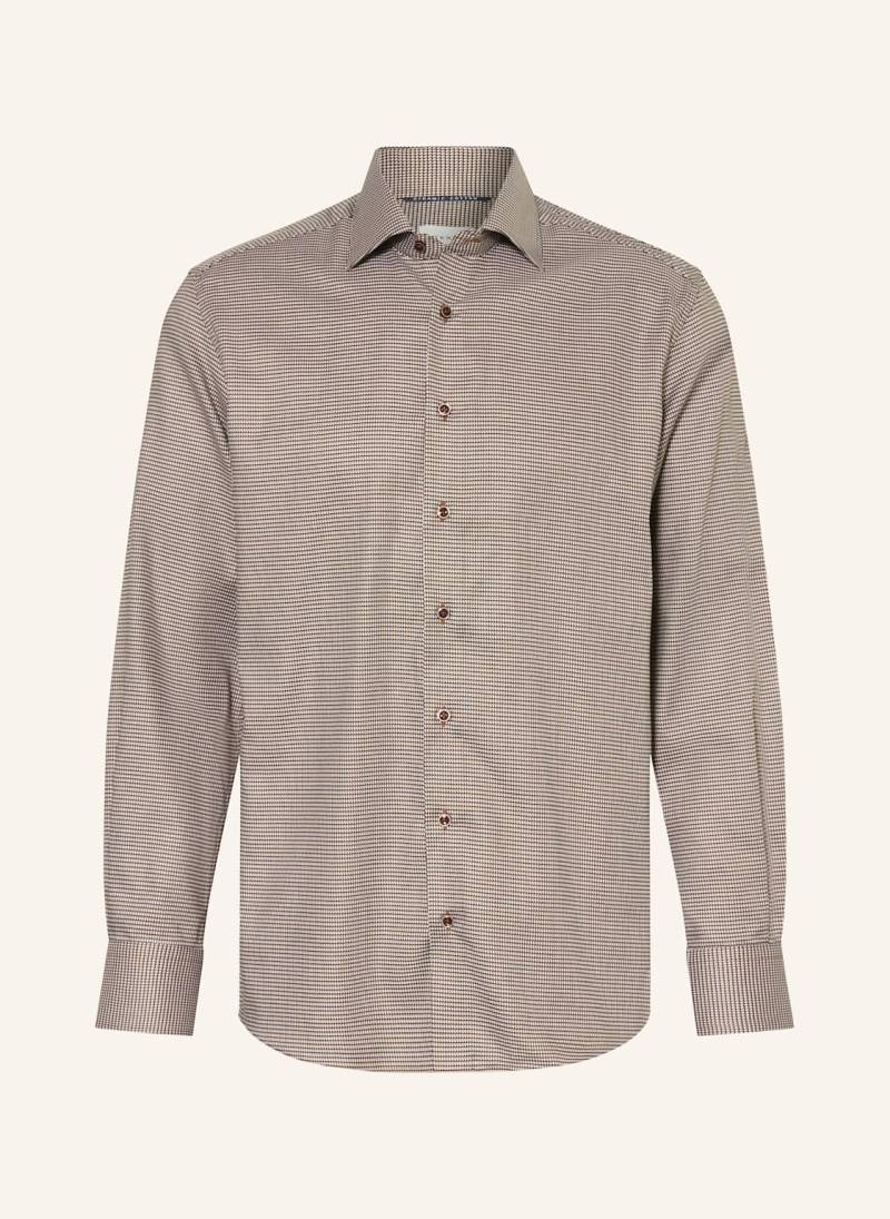 Eterna Hemd Modern Fit braun von Eterna