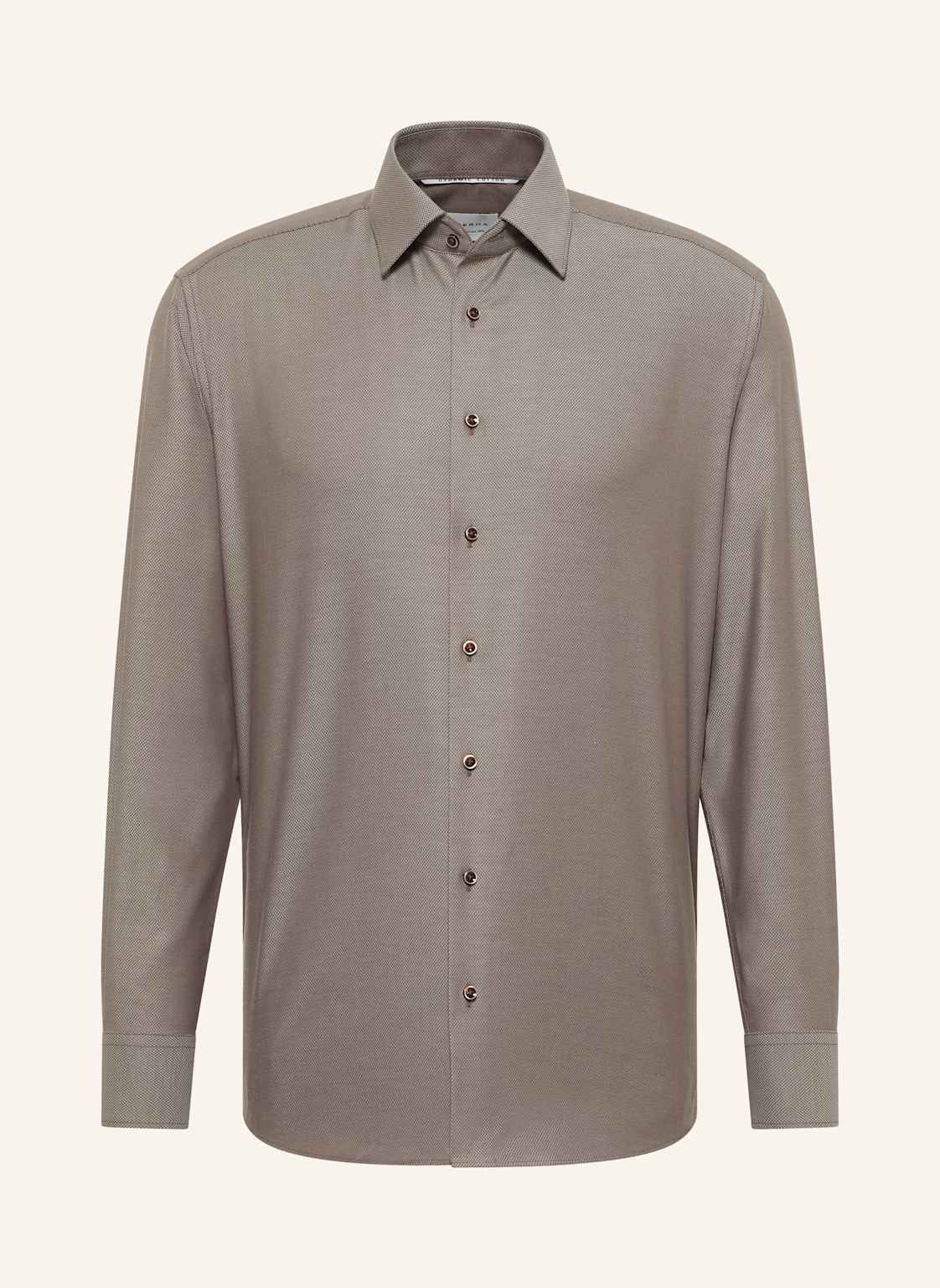 Eterna Hemd Modern Fit braun von Eterna