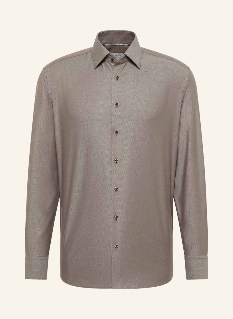 Eterna Hemd Modern Fit braun von Eterna