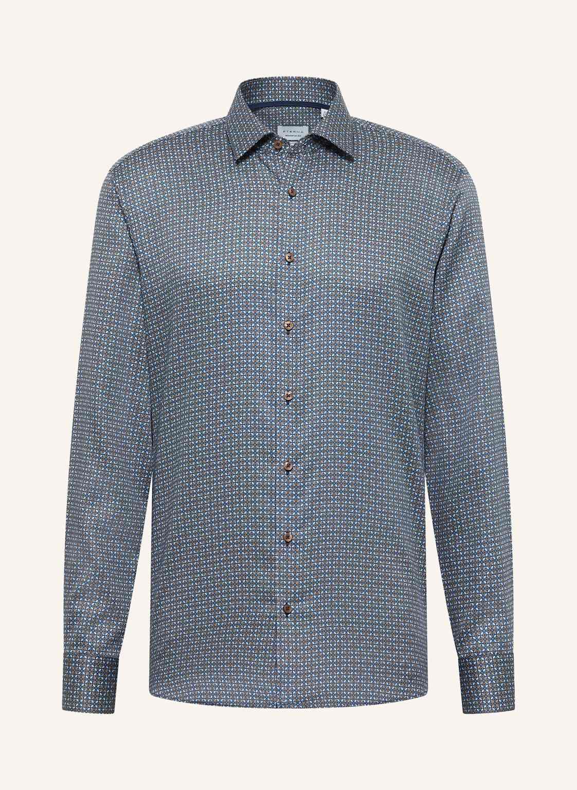 Eterna Hemd Slim Fit braun von Eterna