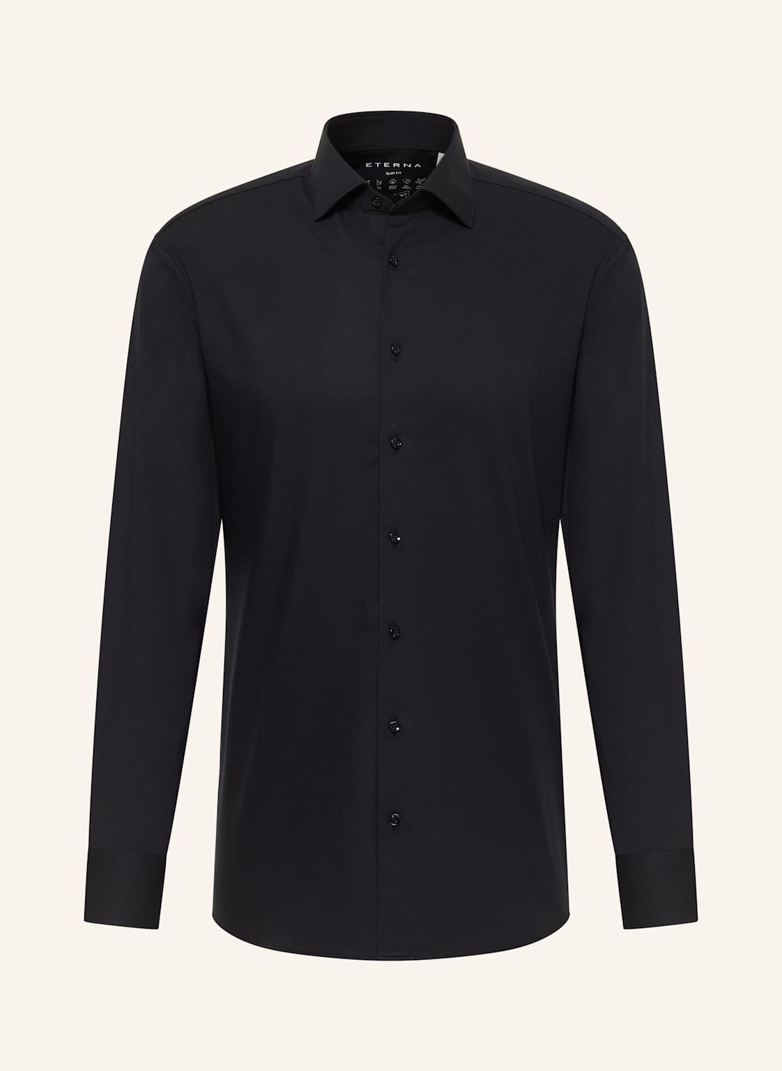 Eterna Hemd Slim Fit schwarz von Eterna
