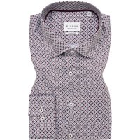Eterna Bügelfreies Baumwollhemd mit Print, Modern Fit in 40S von Eterna