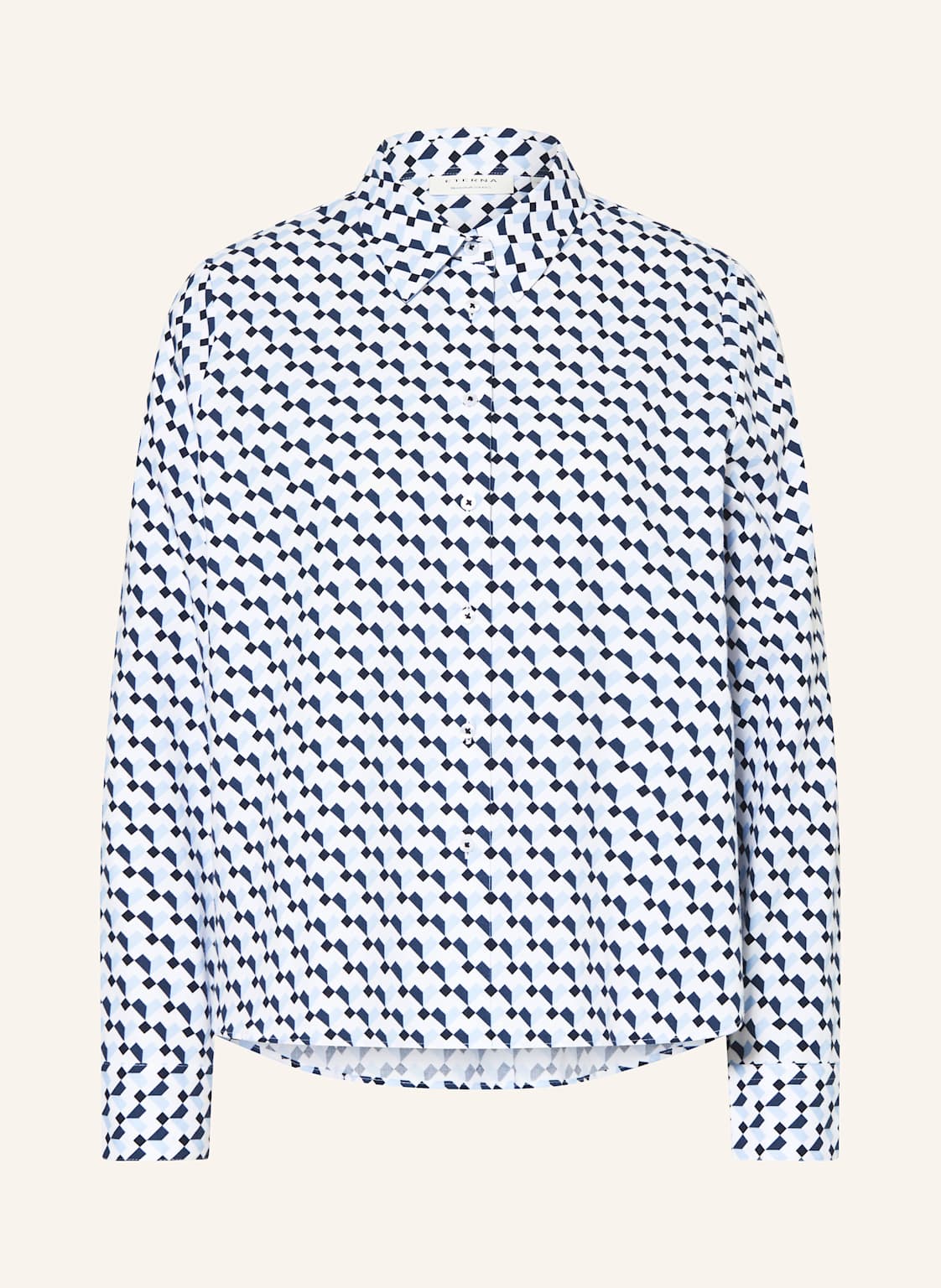 Eterna Hemdbluse Aus Flanell blau von Eterna