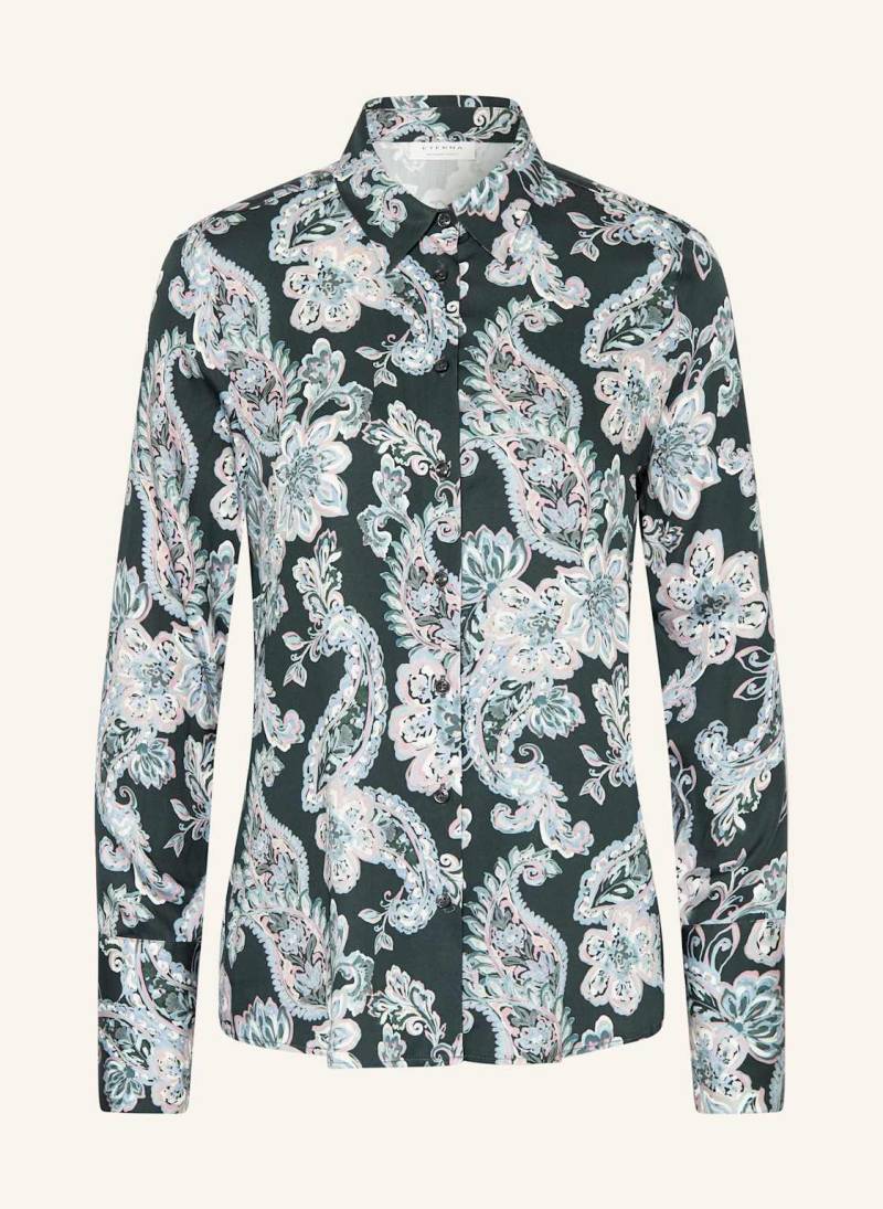 Eterna Hemdbluse Aus Satin gruen von Eterna