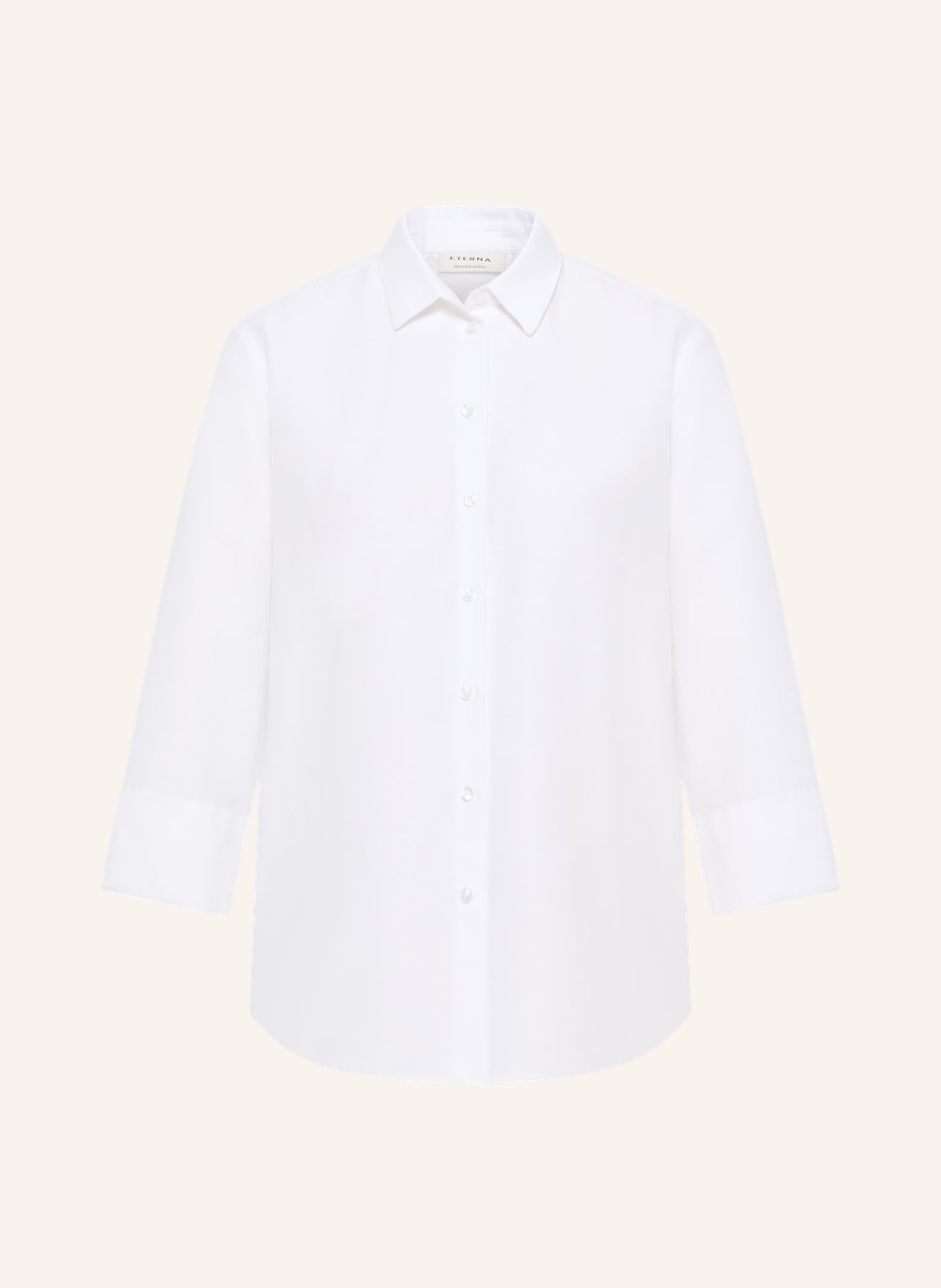 Eterna Hemdbluse Mit Leinen weiss von Eterna