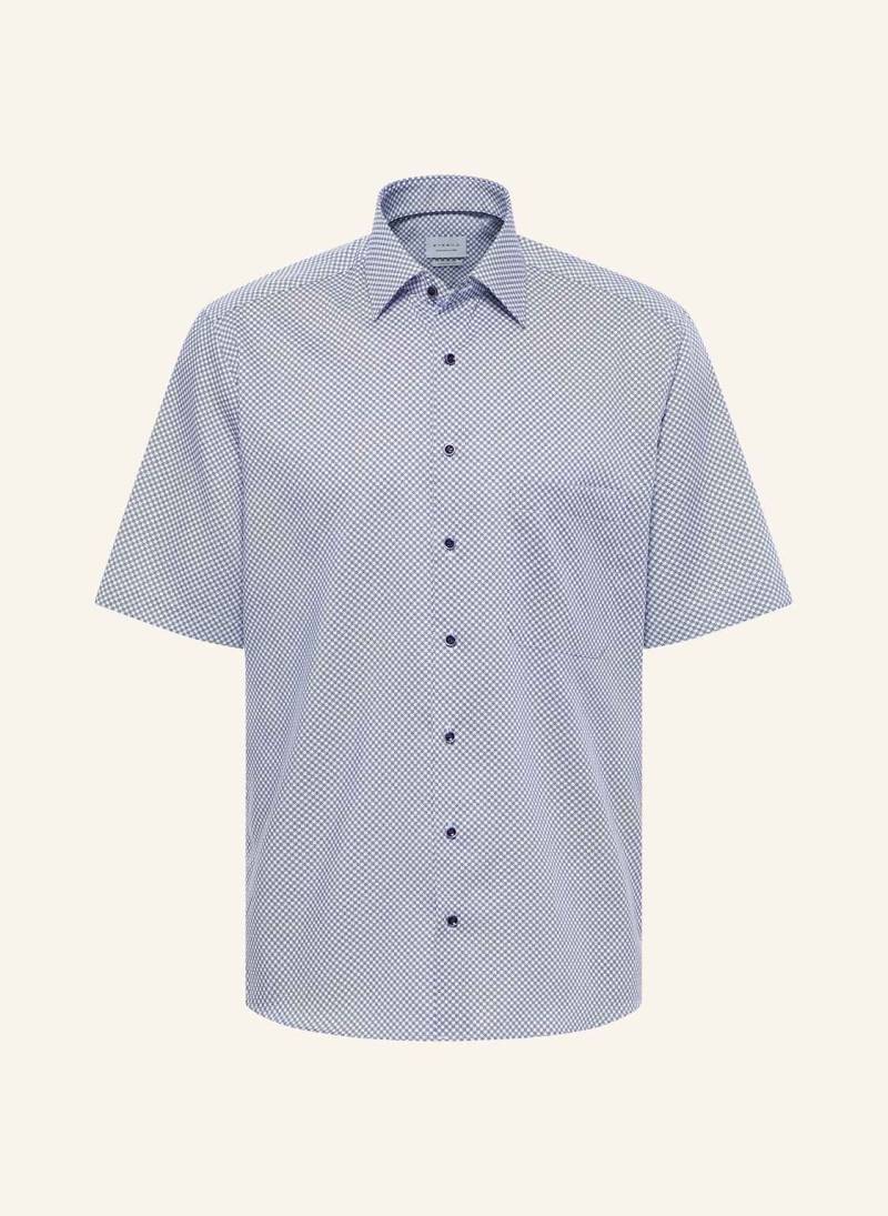 Eterna Kurzarm-Hemd Comfort Fit blau von Eterna