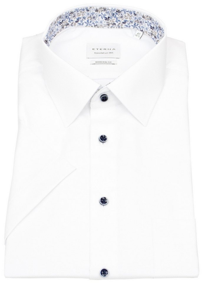 Eterna Kurzarmhemd Modern Fit leicht tailliert bügelfrei Kentkragen Eterna Kurzarmhemd Modern Fit leicht tailliert bügelfrei Kentkragen von Eterna
