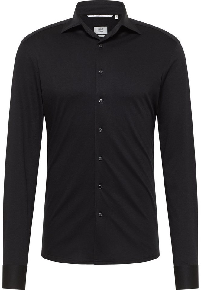 Eterna Langarmhemd Slim-Fit Hemd Single-Jersey von Eterna