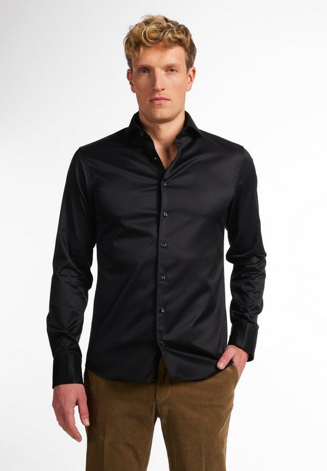 Eterna Langarmhemd SLIM FIT EASY IRON (bügelleicht) von Eterna