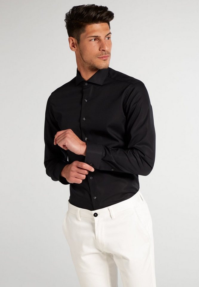 Eterna Langarmhemd SLIM FIT NON IRON (bügelfrei) von Eterna