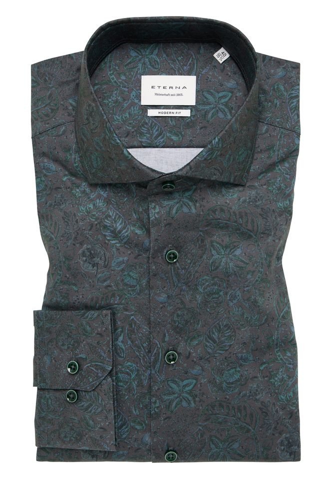 Eterna Businesshemd - gemustertes Hemd - Freizeithemd mit AOP - Twill-Hemd Eterna Businesshemd - gemustertes Hemd - Freizeithemd mit AOP - Twill-Hemd von Eterna
