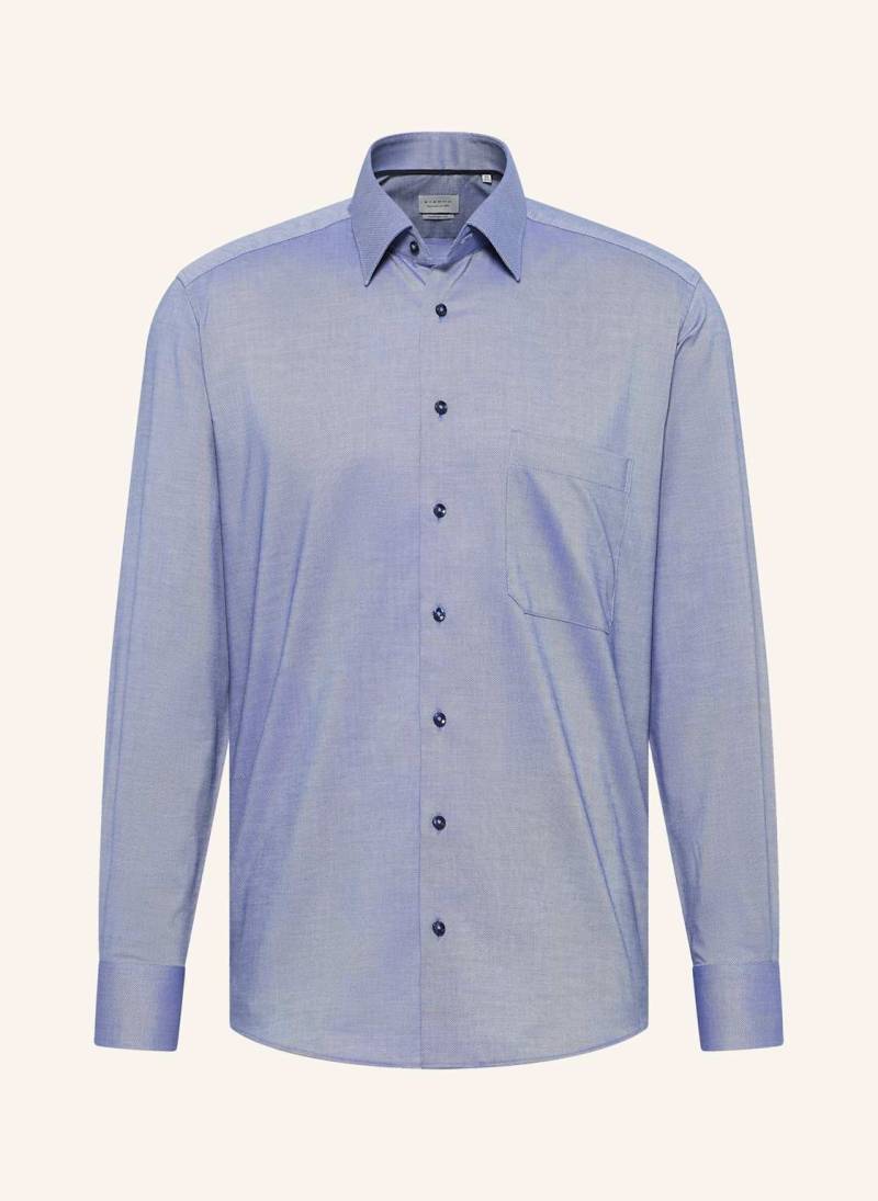 Eterna Piqué-Hemd Comfort Fit blau von Eterna
