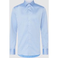 Eterna Regular Fit Business-Hemd aus Twill in Bleu, Größe 44 von Eterna