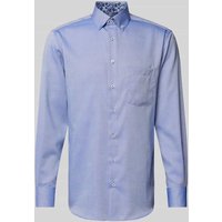 Eterna Regular Fit Business-Hemd mit Button-Down-Kragen in Royal, Größe 39 von Eterna