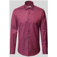 ETERNA Slim Fit Business-Hemd mit Knopfleiste in Rot, Größe 43 von Eterna