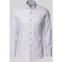 ETERNA Slim Fit Businesshemd mit New-Kent-Kragen in Graphit, Größe 40 von Eterna