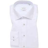 Eterna Unifarbenes Baumwollhemd mit Fischgrät-Webmuster, Modern Fit in 39S von Eterna
