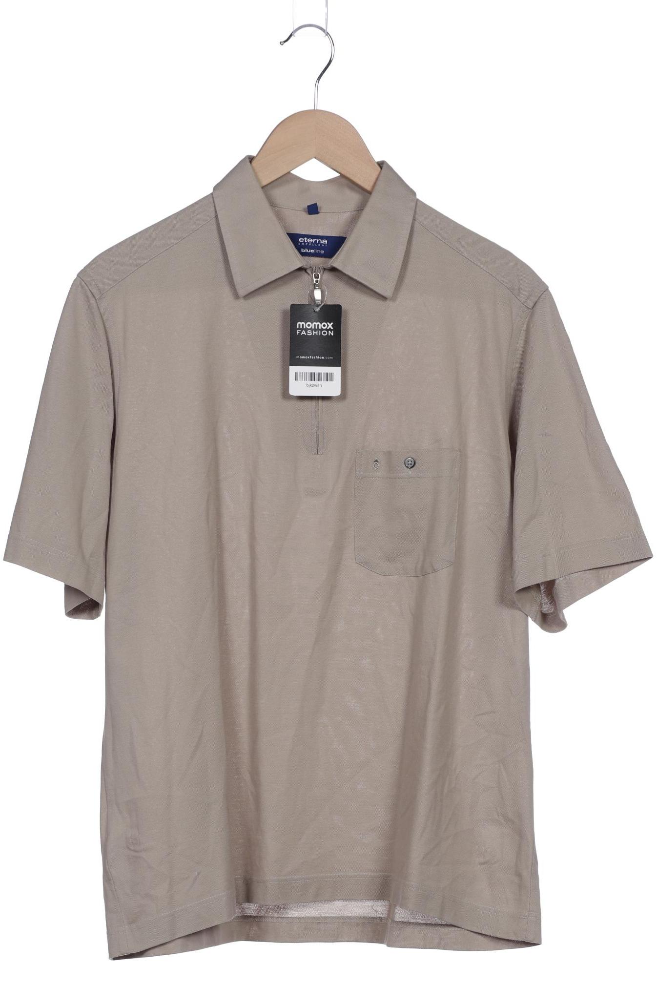 eterna Herren Poloshirt, beige, Gr. 54 von Eterna