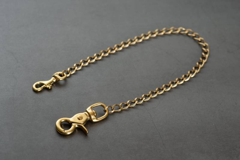 Massive Messing Portemonnaie Kette Mit Karabinerhaken Massive Messing Portemonnaie Kette Mit Karabinerhaken von EternalLeatherGoods