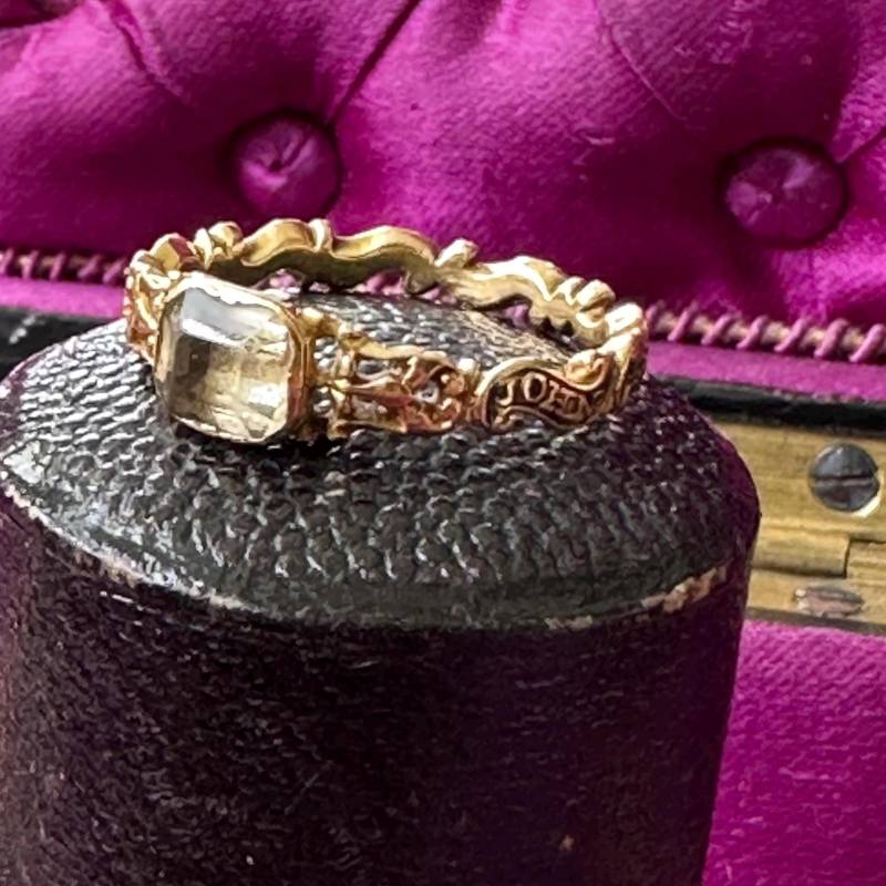 Georgian 1738 Stuart Kristall Rokoko Trauerring von EternalMourning