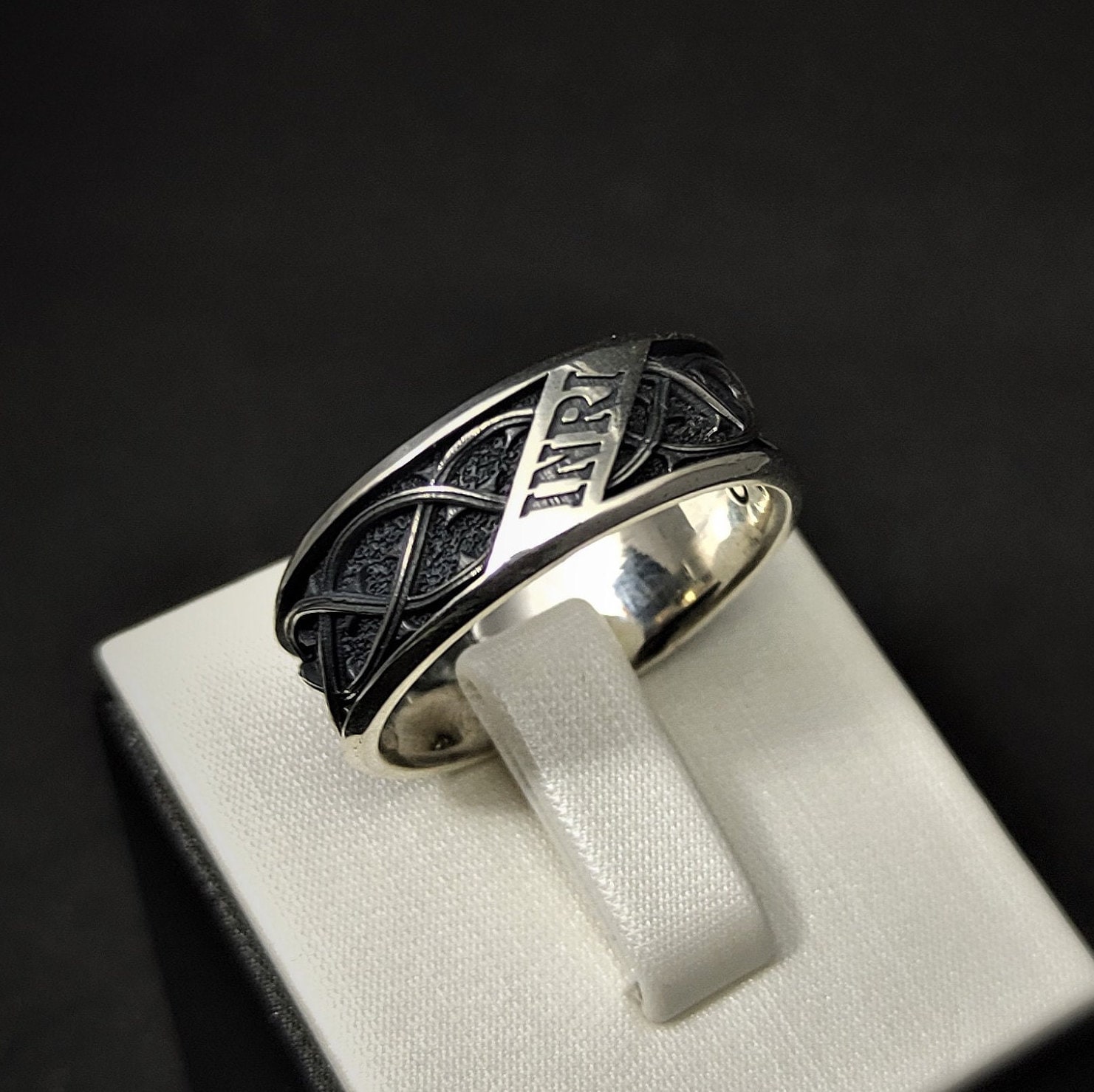 Thorn Krone Silber Handgemachter Ring, Ehering, Handgemachte Männer Frauen Verlobungsring Silber, Valentinstag Ring Geschenk von EternitySilverDesign
