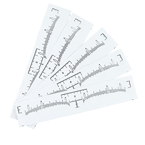 100 PCS Augenbrauen Form Aufkleber, Augenbrauen Microblading Schablone, Genau Skaliert Augenbraue Lineal, für Augenbrauen Malen, Tätowierung Positionieren von Eterspr