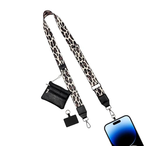 Eteslot Handykette Mit Tasche, Handykette Mit Geldbeutel, Handyband Zum Umhängen Breit, Handyhülle Umhängen, Handygurt Zum Umhängen, Clip-and-Go-Handygurt von Eteslot