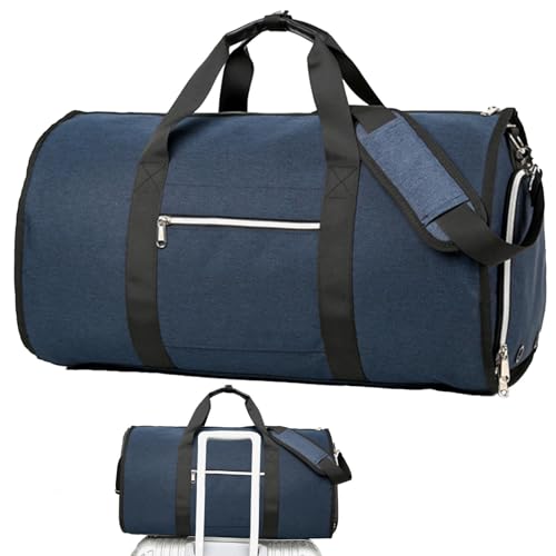 Garment Duffle Bag, she Carry Bag, Foldable travel Bag Women Men with Hanging Clothes, Reisetasche aufklappbar, kleidersack Reisetasche, Folding Luggage Bag with Shoulder Strap Shoe Pocket von Eteslot