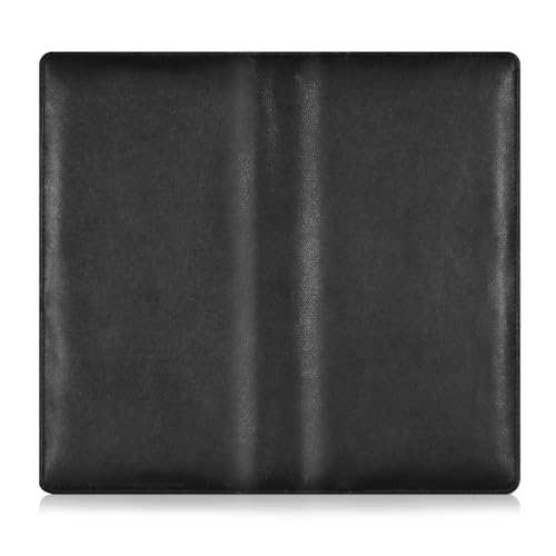 Ausweis- und Versicherungskartenhalter aus PU-Leder, reguläres Muster, Handschuhfach, Organizer für Ausweis, Führerschein, Schlüsselkontaktinformationskarten, Weiß und Schwarz von EtherSpher