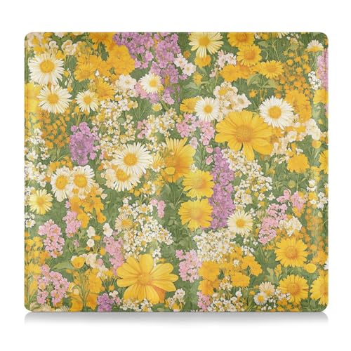 Beauty Spring Bunte Blume Leder Auto Registrierung und Versicherungskartenhalter Auto Wallet Case Organizer für Karten, wichtige Dokumente, Führerschein Fahrzeug Papiere von EtherSpher