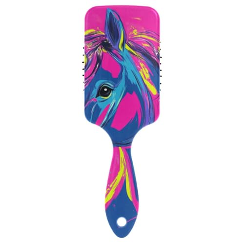 Bunte, antistatische Bürste für Herren, neonfarbene Cartoon-Einhörner, Kopfmassagegerät für nasses Haar mit ergonomischem Griff, Cepillo para cabello de mujer Bunte, antistatische Bürste für Herren, neonfarbene Cartoon-Einhörner, Kopfmassagegerät für nasses Haar mit ergonomischem Griff, Cepillo para cabello de mujer von EtherSpher