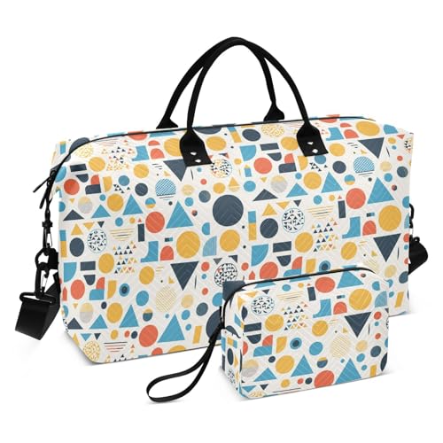 Bunte reguläre abstrakte dekorative Wochenendtasche, Sporttasche, Sporttasche, Turnbeutel mit verstellbarem Riemen für Flugzeugreisen, multifunktional, Bolsa para viajar en Avion de Mujer Bunte reguläre abstrakte dekorative Wochenendtasche, Sporttasche, Sporttasche, Turnbeutel mit verstellbarem Riemen für Flugzeugreisen, multifunktional, Bolsa para viajar en Avion de Mujer von EtherSpher