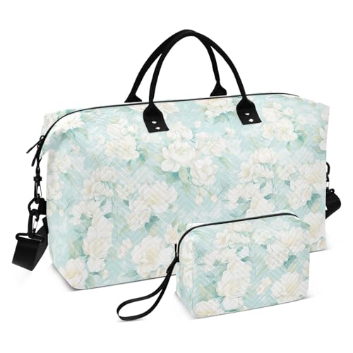 Cartoon Bridal Mint Green 2 Dekorative Seesack Turnbeutel mit verstellbarem Riemen zum Wandern Wasserdicht Bolso Viajero para Mujer von EtherSpher