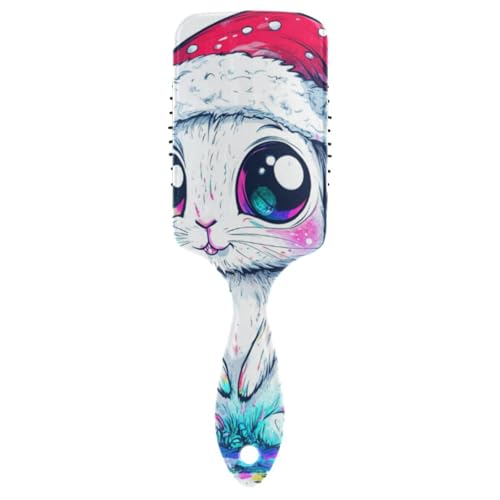 Cartoon Cute Merry Christmas White Rabbit friendly brush for blow Designed scalp massaging for thinning hair with Ergonomic handle cepillo para definir rizos Cartoon Cute Merry Christmas White Rabbit friendly brush for blow Designed scalp massaging for thinning hair with Ergonomic handle cepillo para definir rizos von EtherSpher