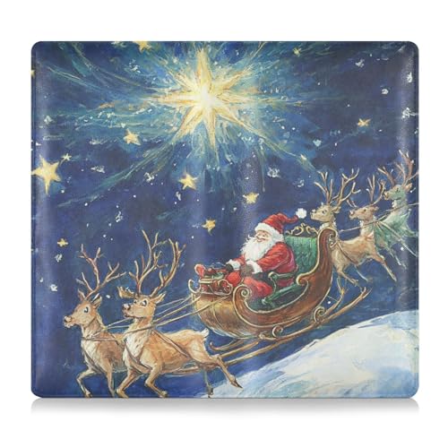 Cartoon Merry Christmas Eve Leder Auto Registrierung Versicherung & Ausweishalter Auto LKW Komparment Zubehör Etui für Dokumente, Karten, Führerschein Cartoon Merry Christmas Eve Leder Auto Registrierung Versicherung & Ausweishalter Auto LKW Komparment Zubehör Etui für Dokumente, Karten, Führerschein von EtherSpher