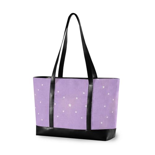 Childish Star Purple Peach Gradient Large Capacity computer cases for laptops with zipper 35.6 cm bag for men with bolsos para mujeres von EtherSpher