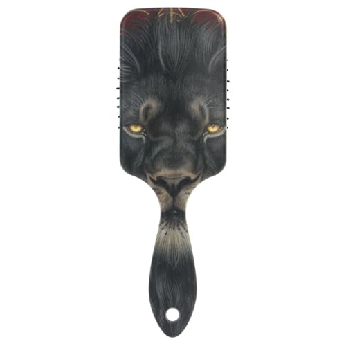 Dark Fantasy Animal Mystical Black Lion Antistatische Haarbürste für Herren, Nass- und Trockenbürste für langes Haar, mit ergonomischem Griff, cepillo para pelo rizado Dark Fantasy Animal Mystical Black Lion Antistatische Haarbürste für Herren, Nass- und Trockenbürste für langes Haar, mit ergonomischem Griff, cepillo para pelo rizado von EtherSpher