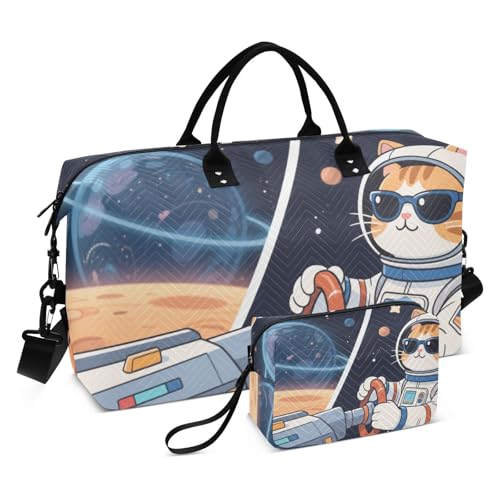 Dekorative Tragetasche mit Tier-Astronauten-Motiv, für Fitnessstudio, Sport, mit verstellbarem Riemen für Trekking, multifunktional, Bolsos Para Viajar Dekorative Tragetasche mit Tier-Astronauten-Motiv, für Fitnessstudio, Sport, mit verstellbarem Riemen für Trekking, multifunktional, Bolsos Para Viajar von EtherSpher